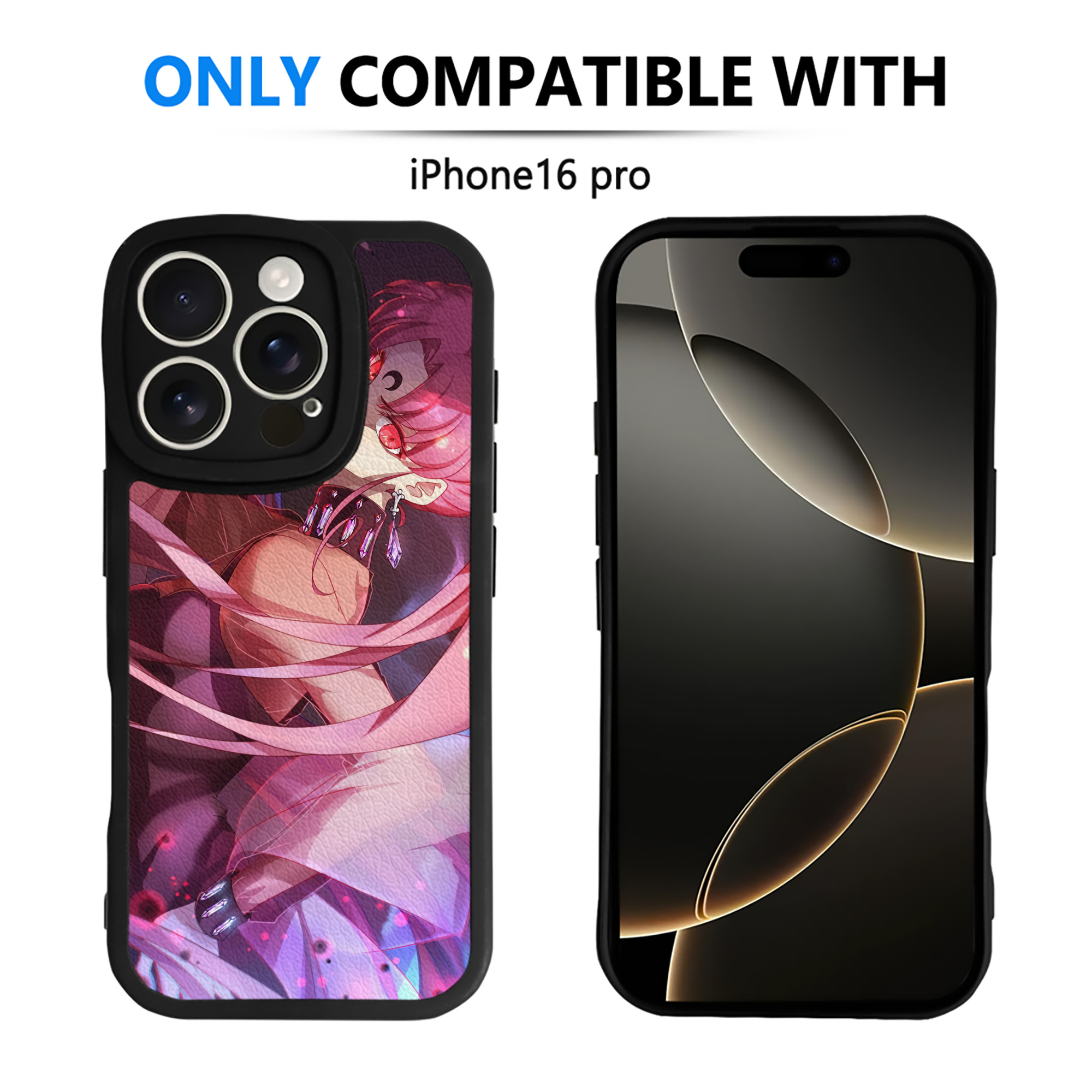 （画像用） 美少女戦士セーラームーン Sailor Moon 【iPhone 16シリーズ対応】シリコンスマホケース（レザー調） 材質：シリコン